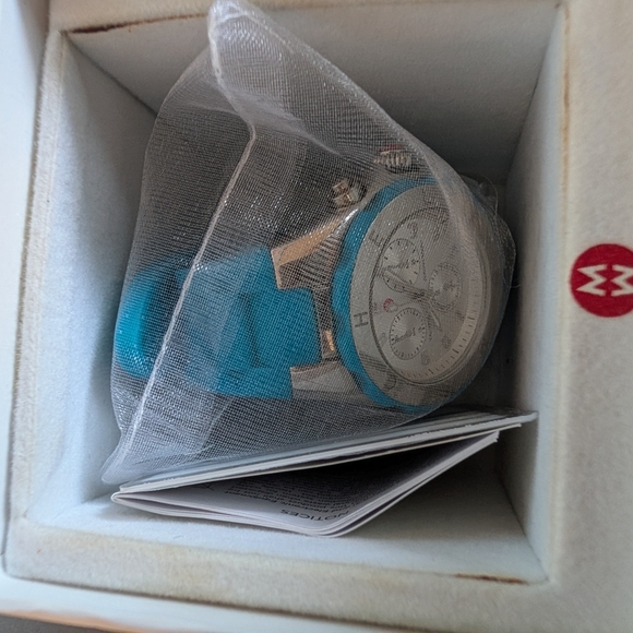 Michele Blue Chronograph Watch main image 5